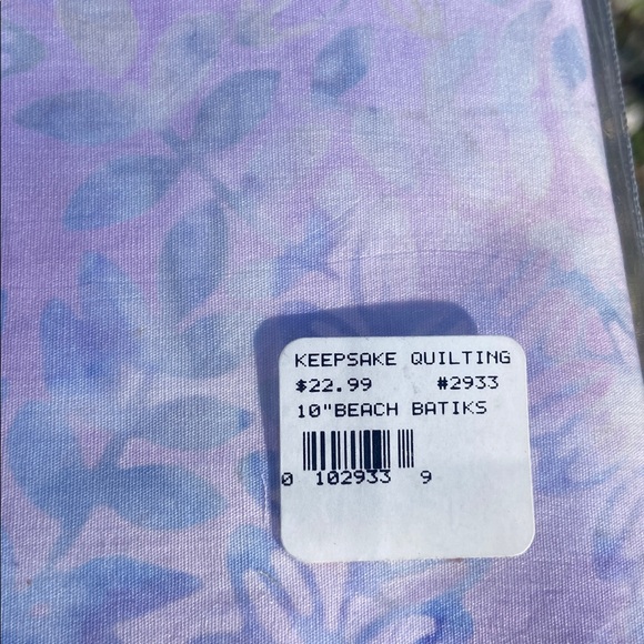 FABRIC BEACH BATIKS COLLECTION twenty assorted 10” pre cut squares NWT - Picture 4 of 5